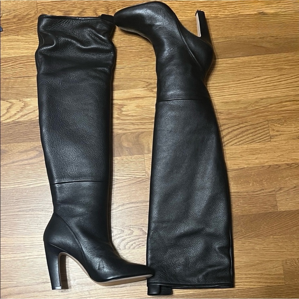 SW EDIE Black Leather Boots Sz 10, Retail $950